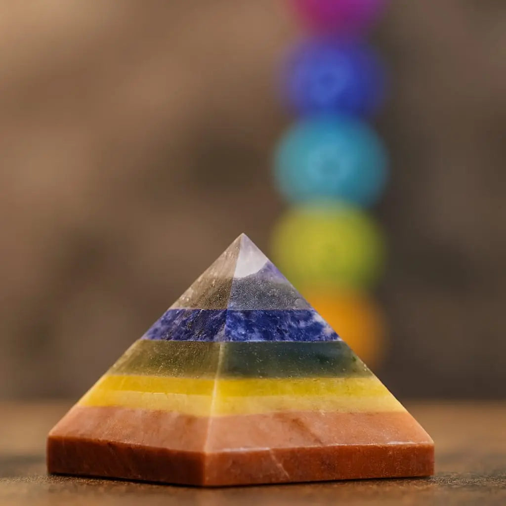 7 Chakra Stone Pyramid