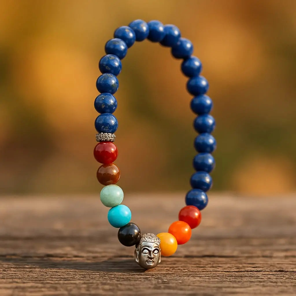 7 chakra Bracelet with lapis lazuli