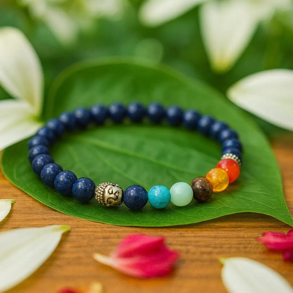 7 chakra Bracelet with lapis lazuli