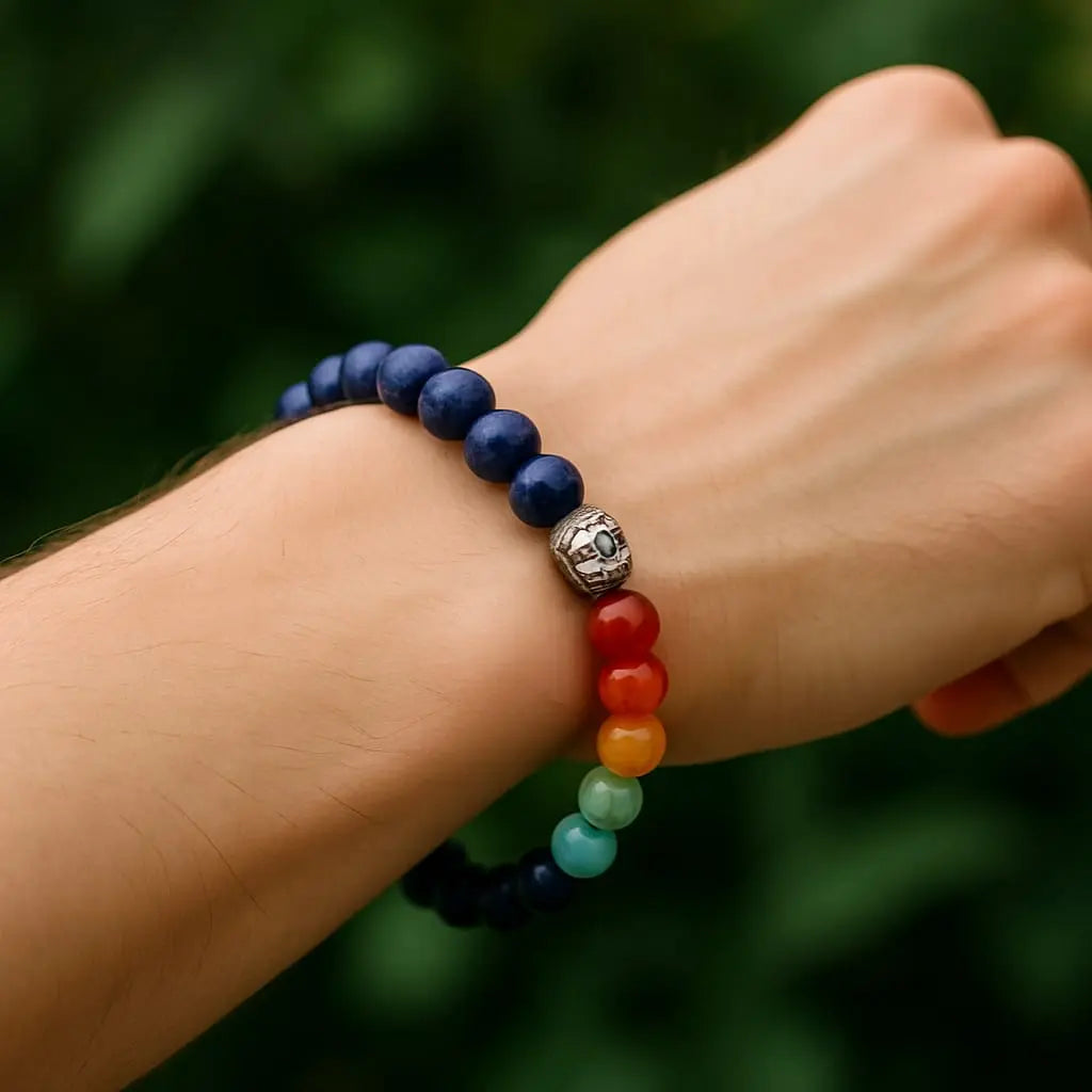 7 chakra Bracelet with lapis lazuli