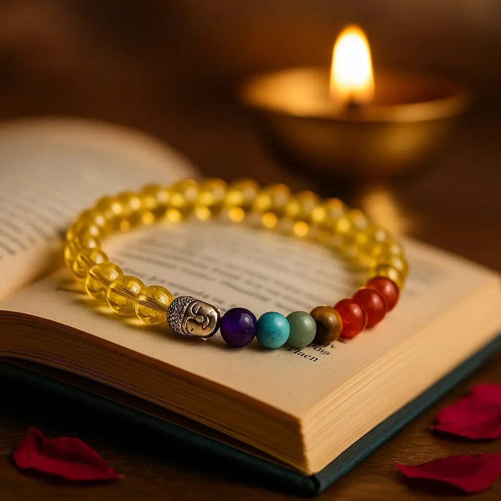 7 chakra Bracelet With Citrine