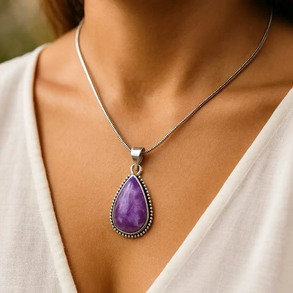 Amethyst Healing Pendant