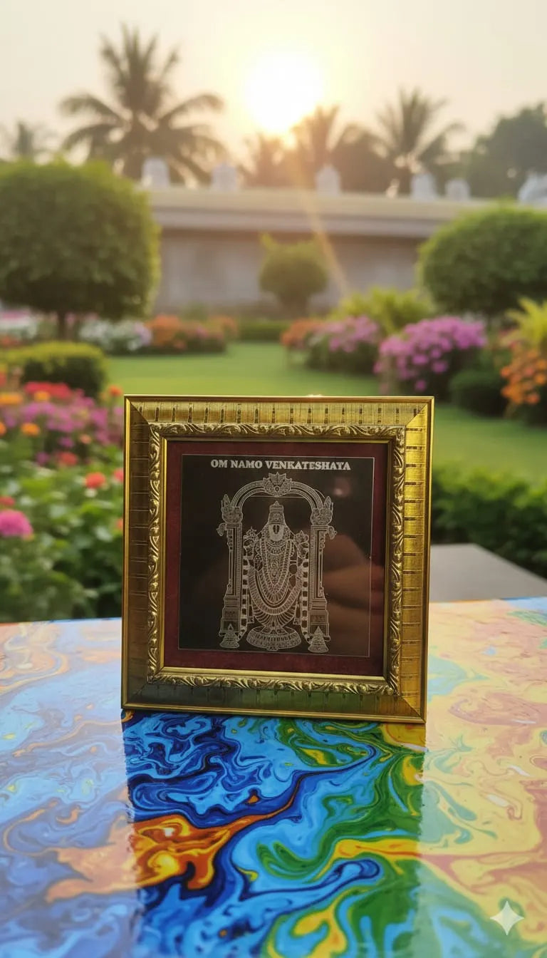 Bhagwan Venkateshaya Frame in Metal Plate