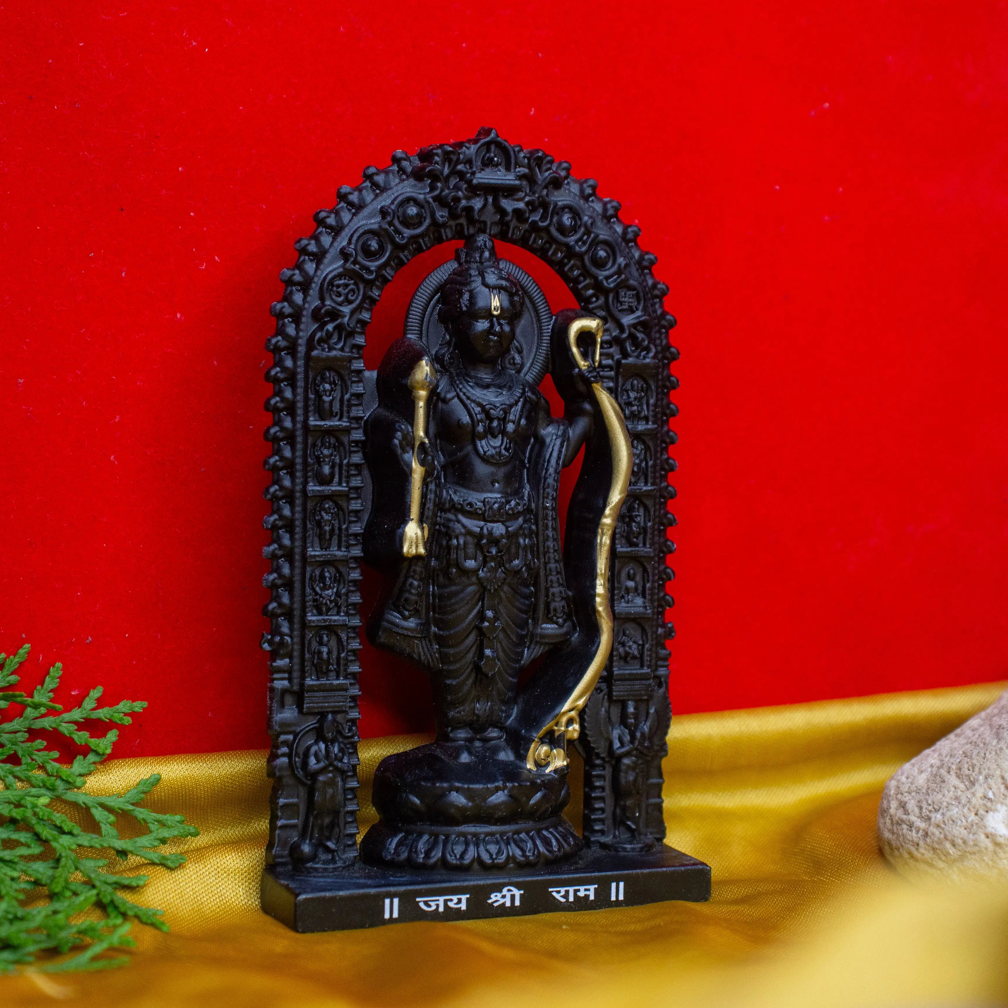 Shri Ram Ji Idol (Matte Black)