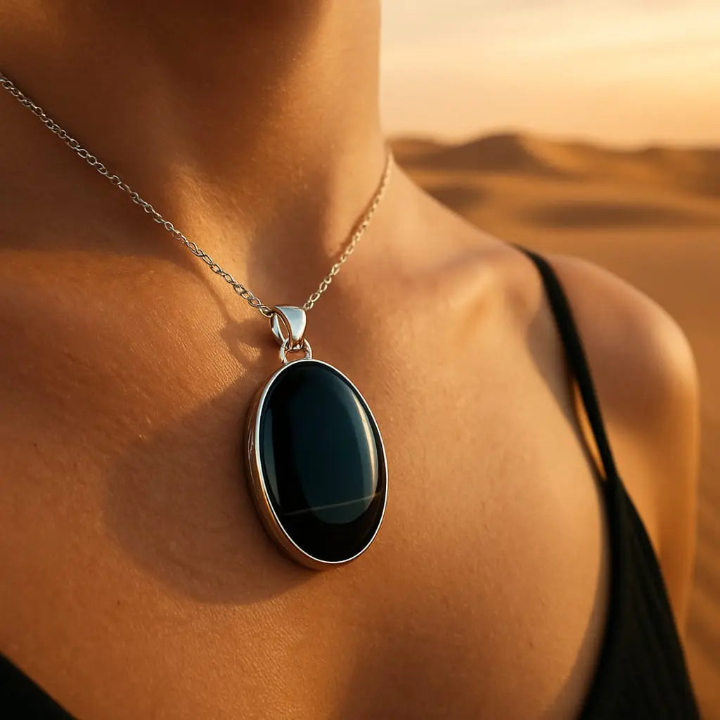 Black Onyx Protection & Power Pendant
