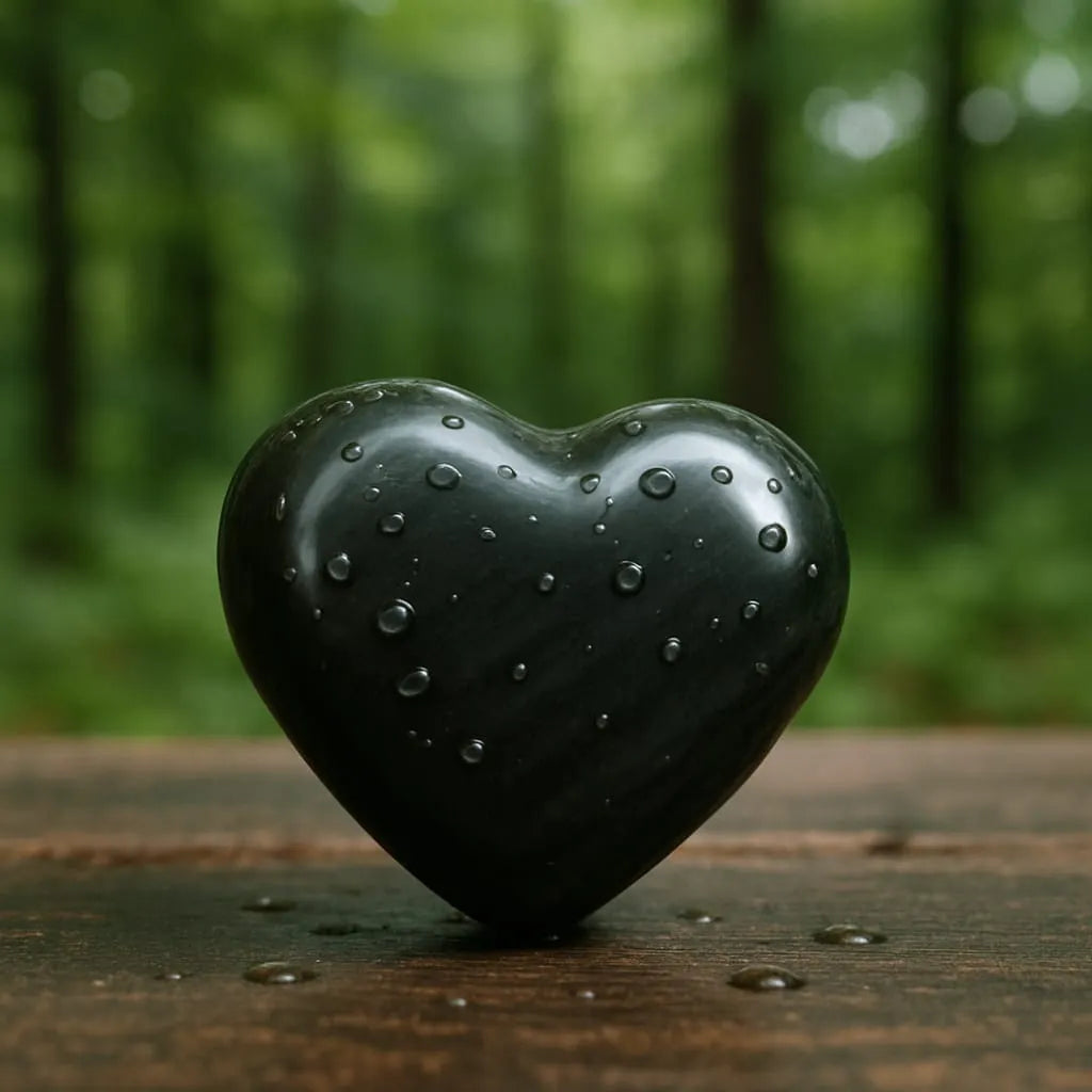 Black Tourmaline Healing Heart