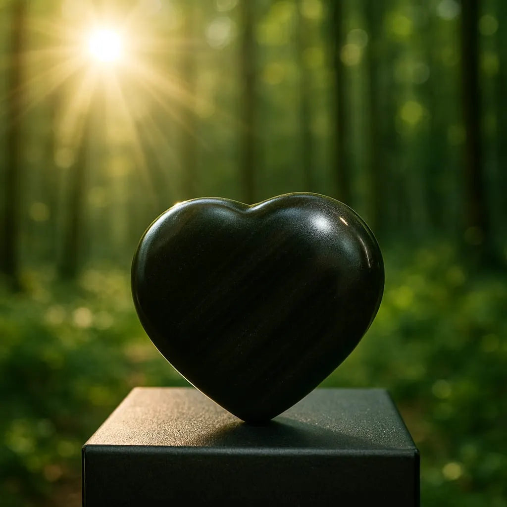 Black Tourmaline Healing Heart