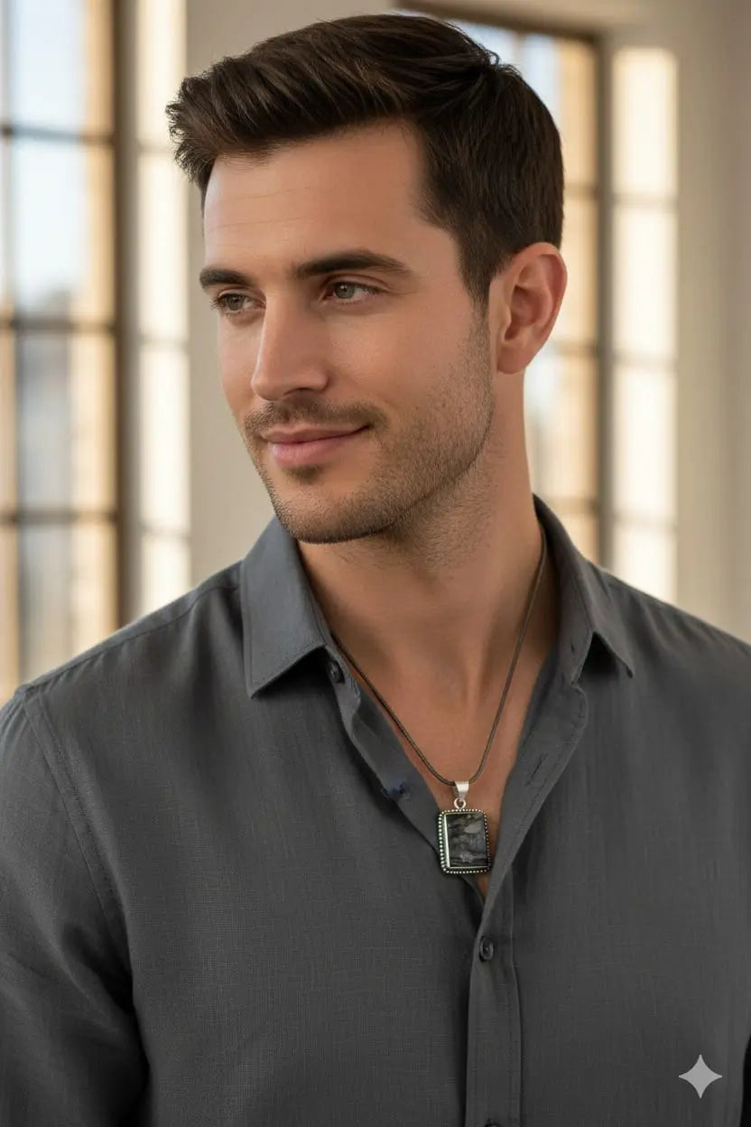 Raw Black Tourmaline Pendant