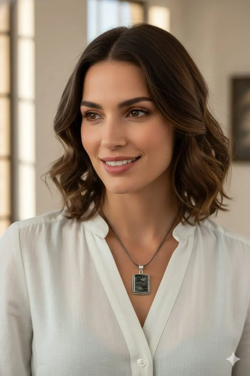 Raw Black Tourmaline Pendant