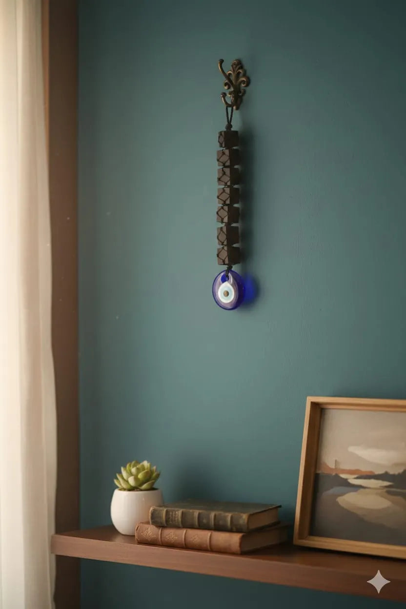 Black Tourmaline Evil Eye Protection Hanging