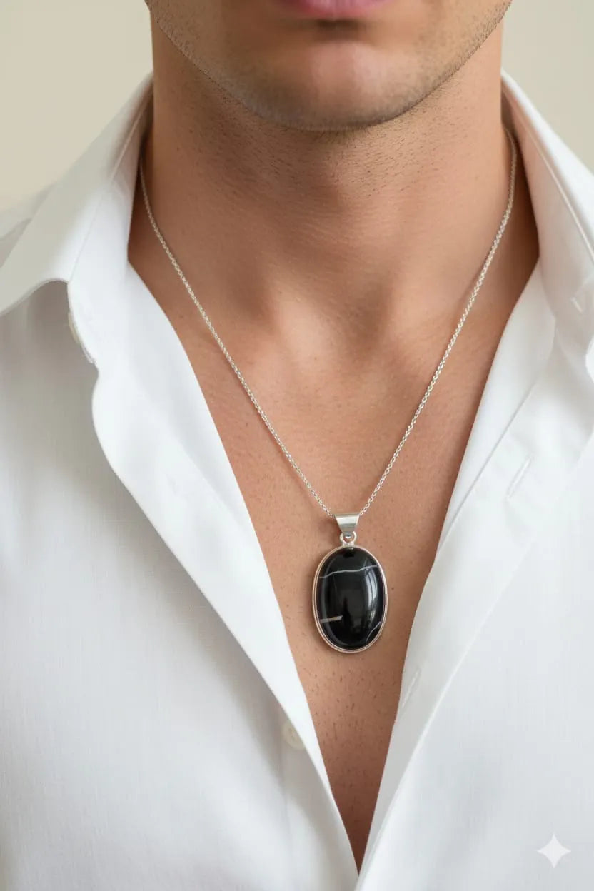 Black Onyx Protection & Power Pendant