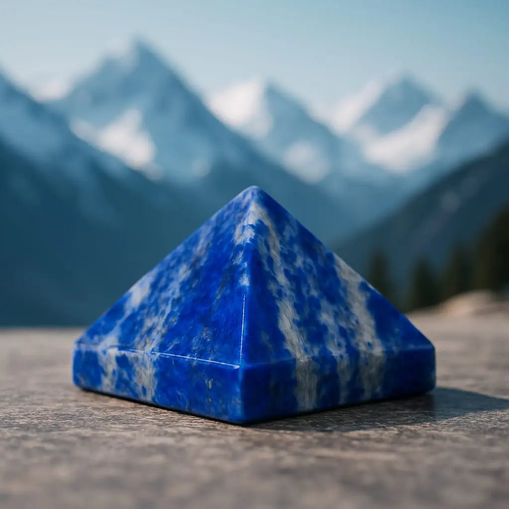 Lapis lazuli Real Stone Pyramid