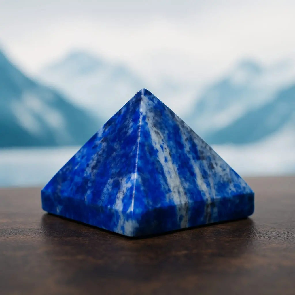 Lapis lazuli Real Stone Pyramid