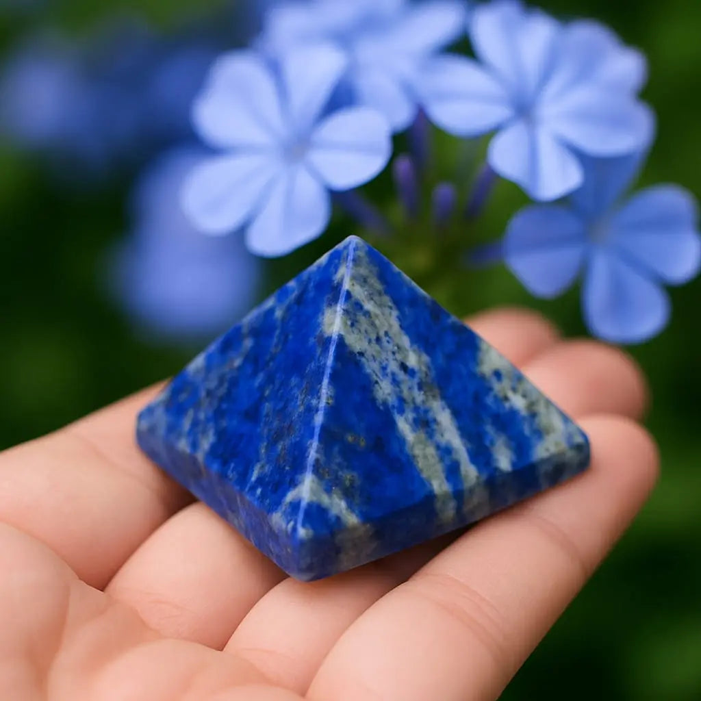 Lapis lazuli Real Stone Pyramid
