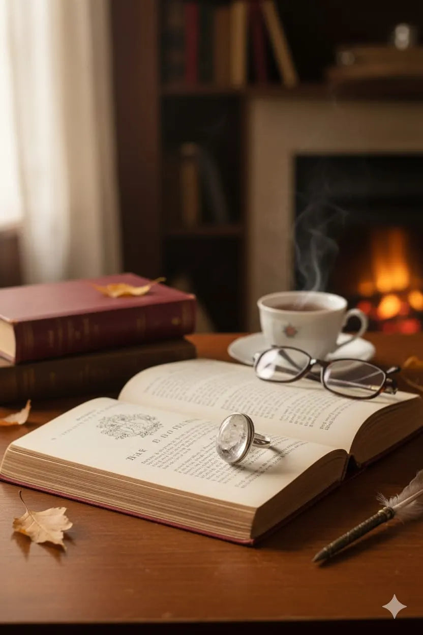 Clear Quartz Crystal Ring