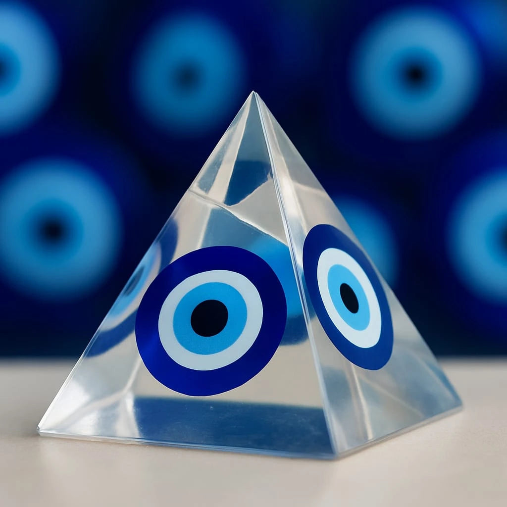Evil Eye Orgonite Protection Pyramid