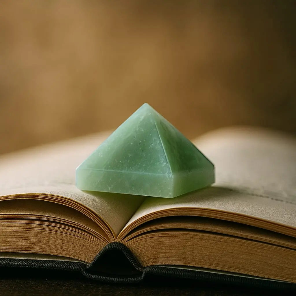 Green Aventurine Real Stone Pyramid