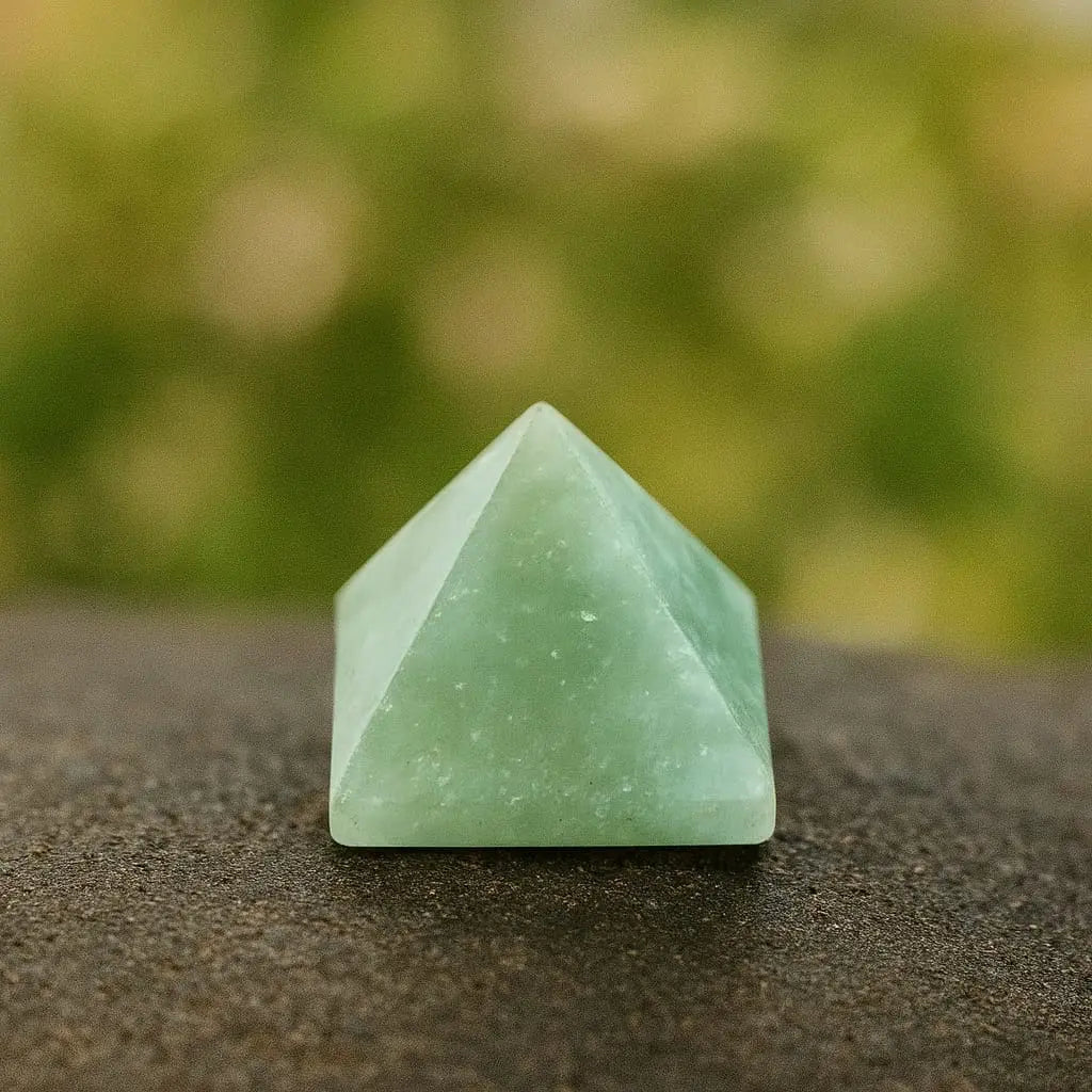Green Aventurine Real Stone Pyramid