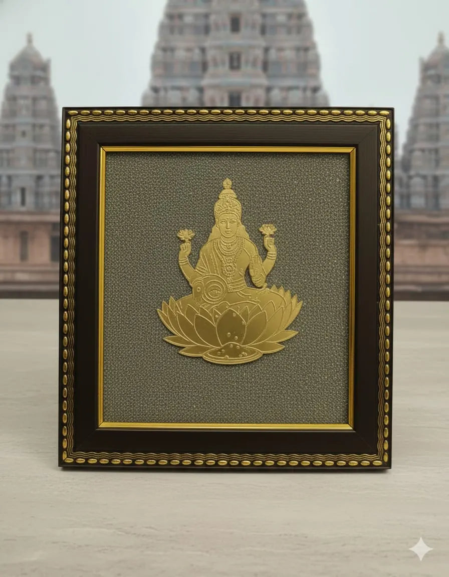 Maa Laxmi Frame with Pyrite