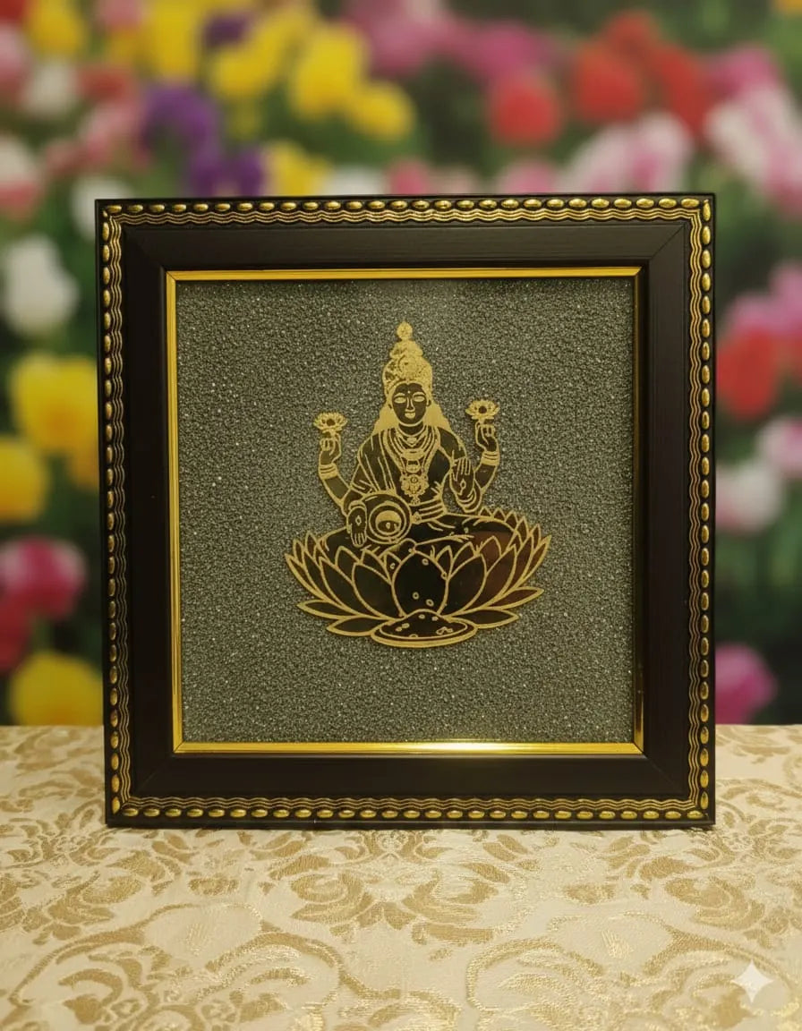 Maa Laxmi Frame with Pyrite