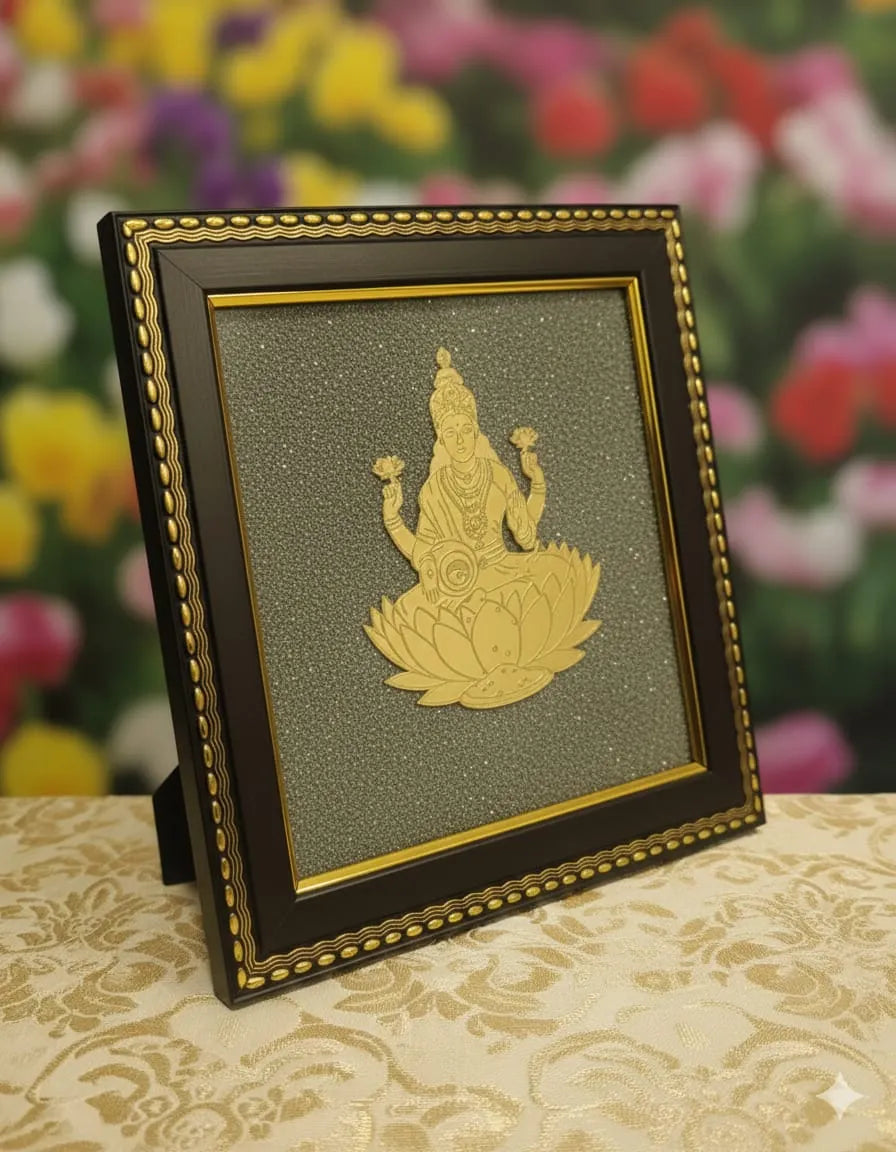 Maa Laxmi Frame with Pyrite