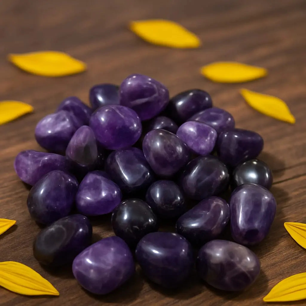 Natural Amethyst Tumbled Stones