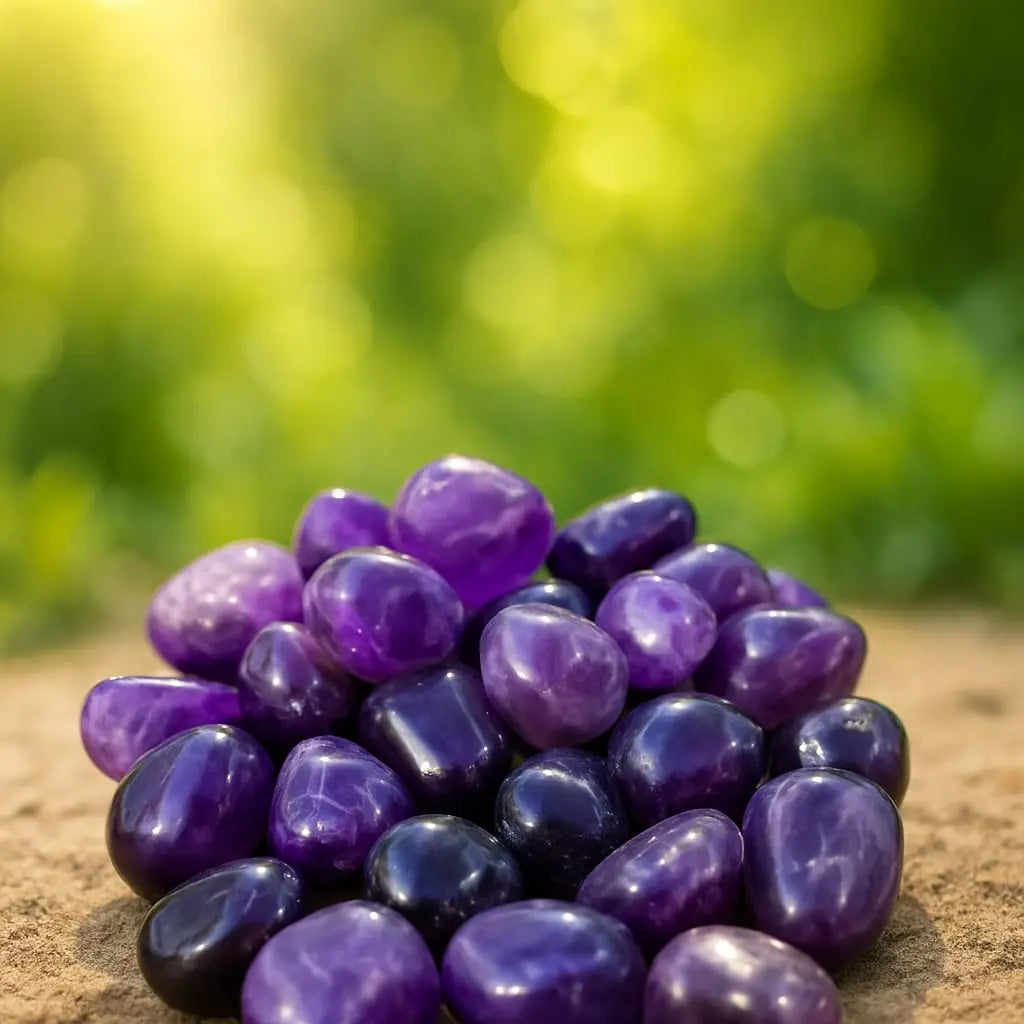 Natural Amethyst Tumbled Stones