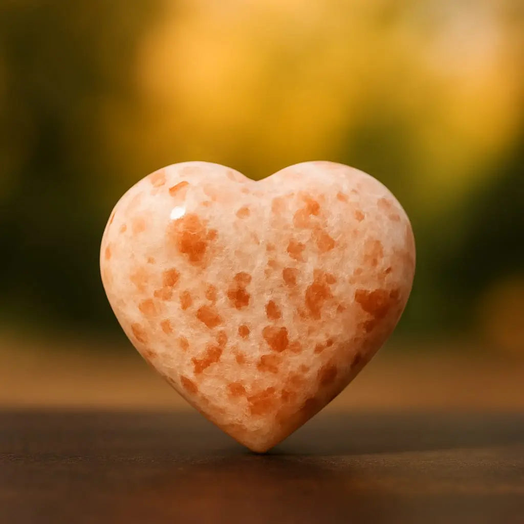 Natural Sunstone Healing Heart