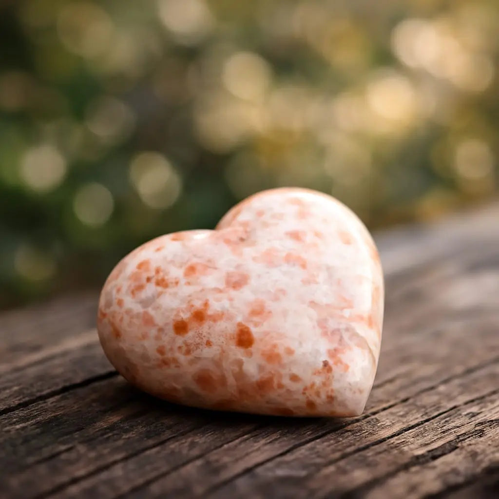 Natural Sunstone Healing Heart