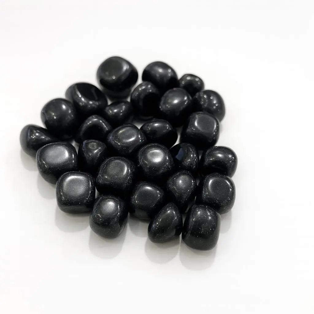 Natural Black Onyx Tumbled Stones