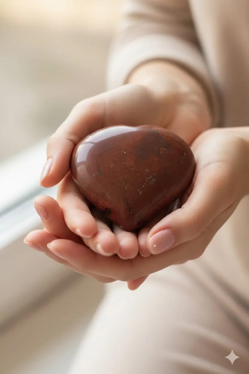Natural Red Jasper Healing Heart
