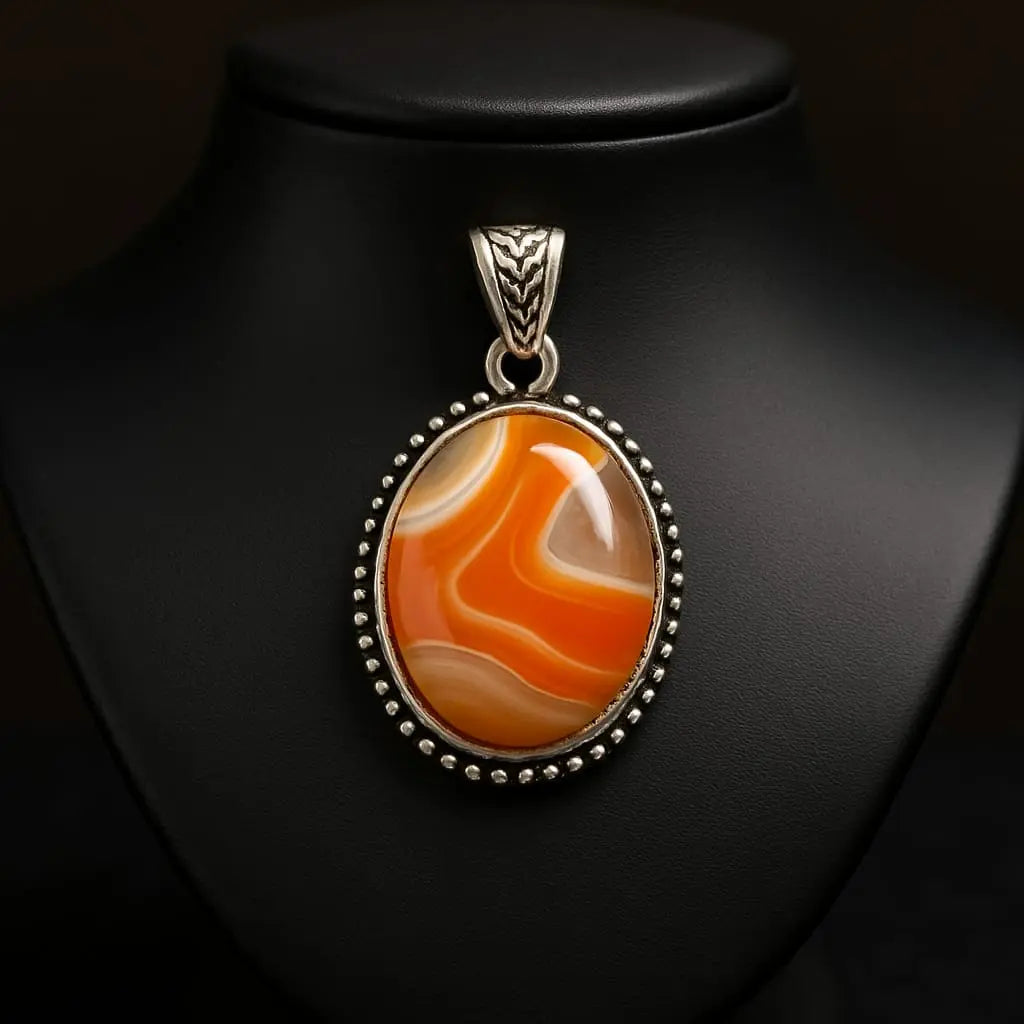Orange Carnelian Pendant