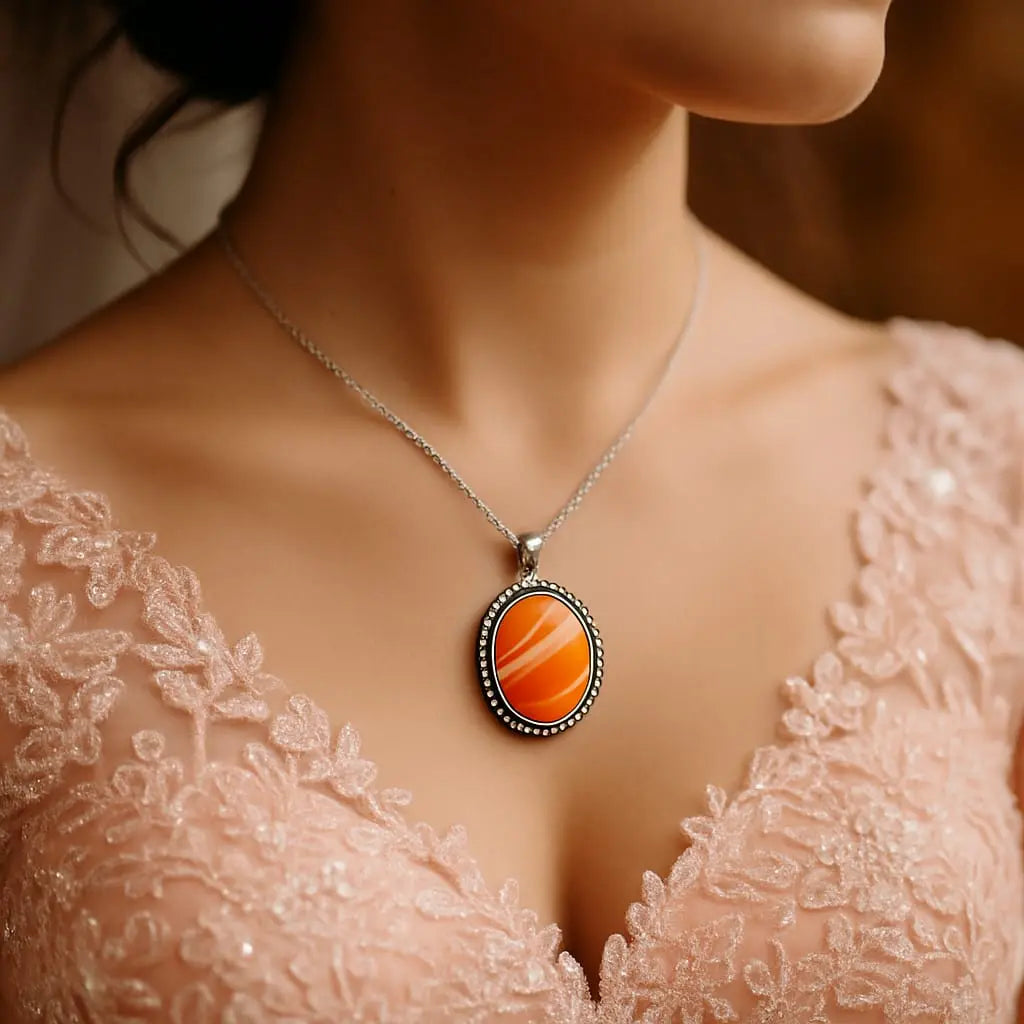 Orange Carnelian Pendant