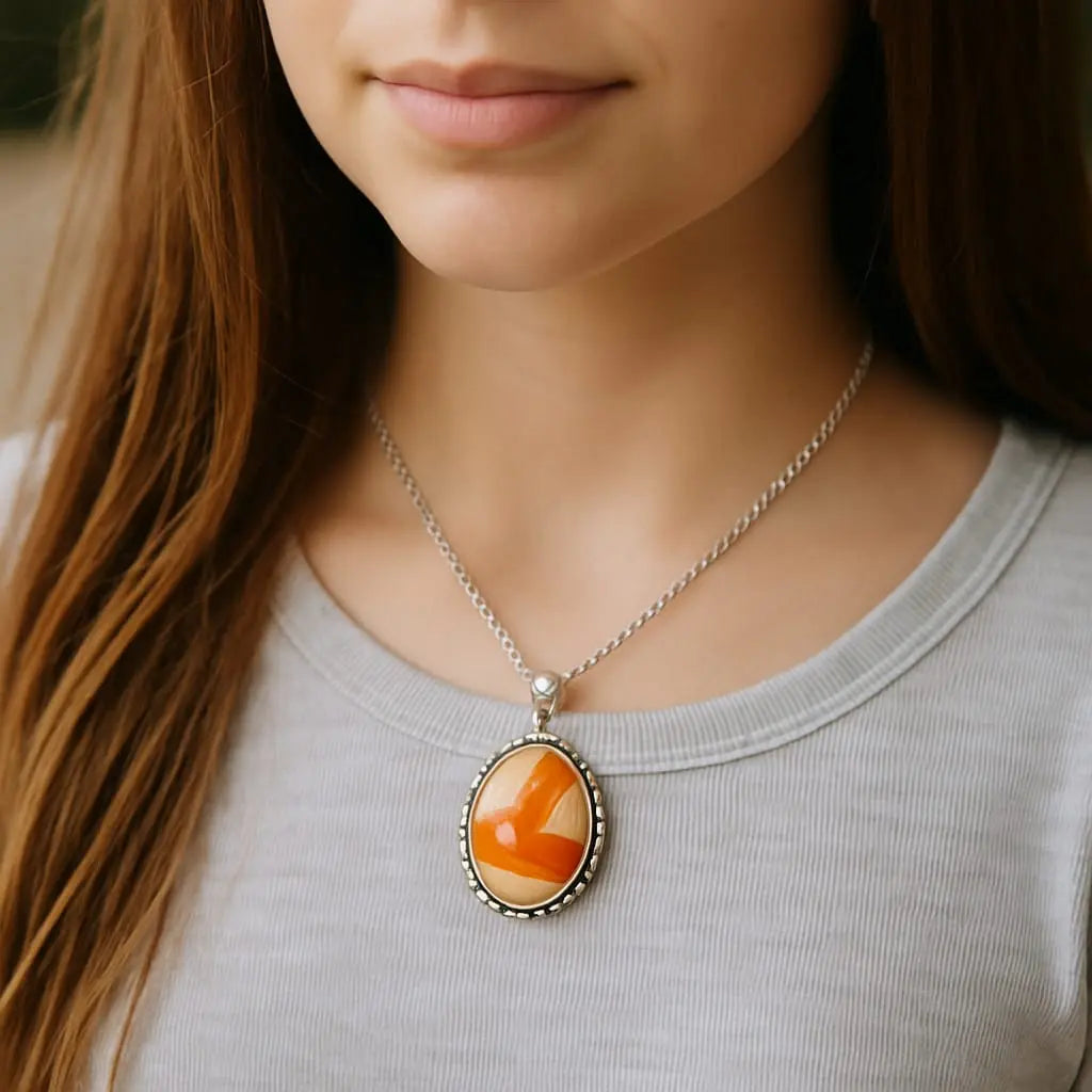 Orange Carnelian Pendant