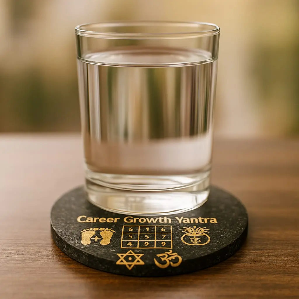 Career Growth Pyrite Coaster