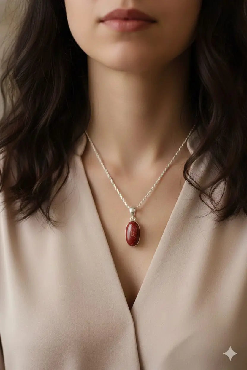 Red Jasper Energy Booster Pendant