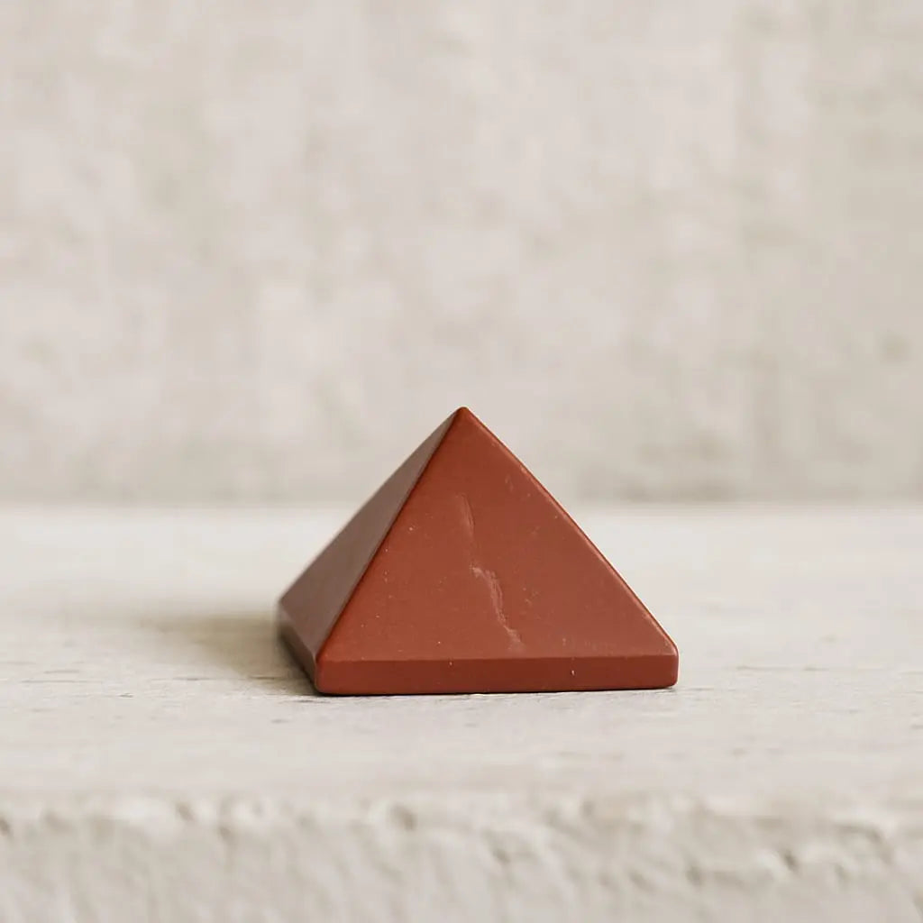 Red Jasper Real Stone Pyramid