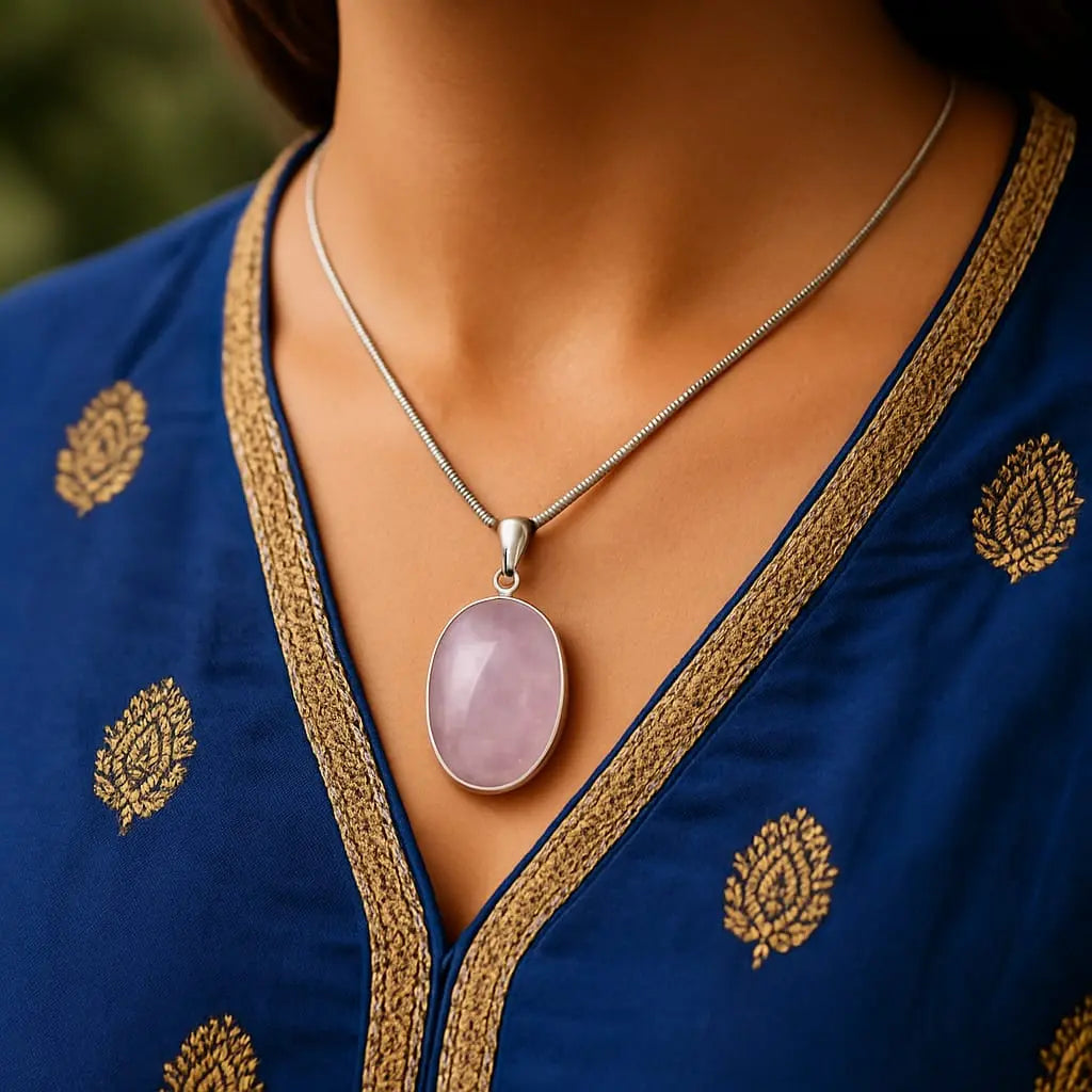 Rose Quartz Love & Healing Pendant