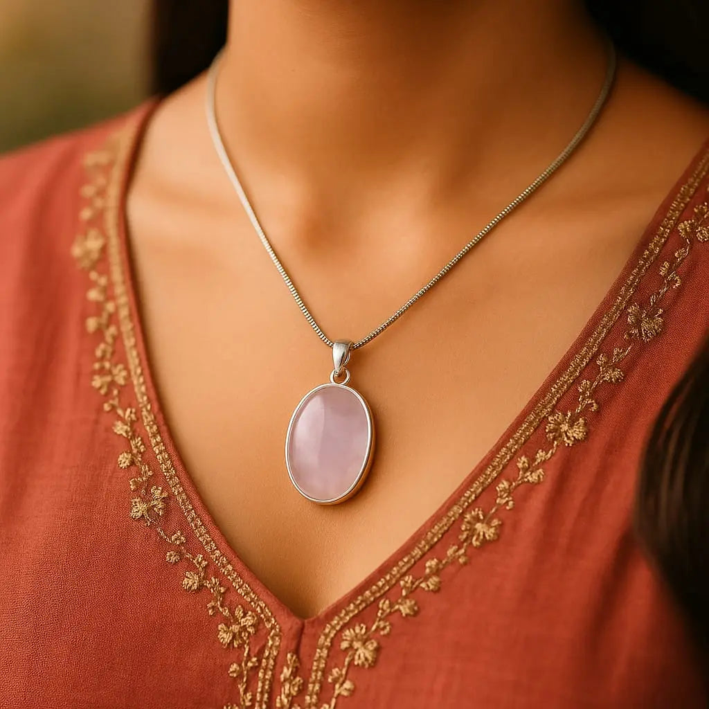 Rose Quartz Love & Healing Pendant