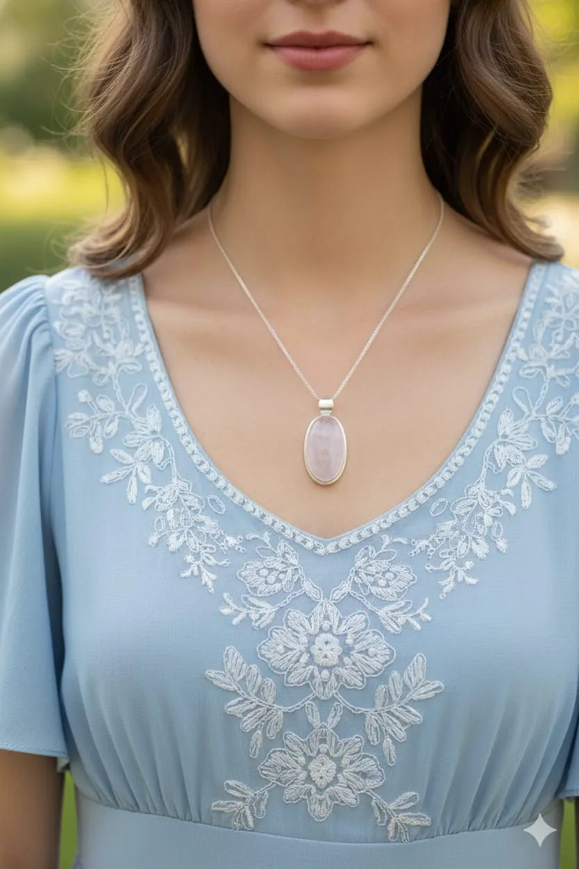 Rose Quartz Love & Healing Pendant