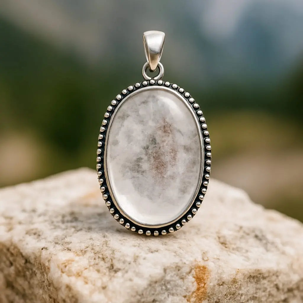 Selenite Protection & Aura Cleansing Pendant