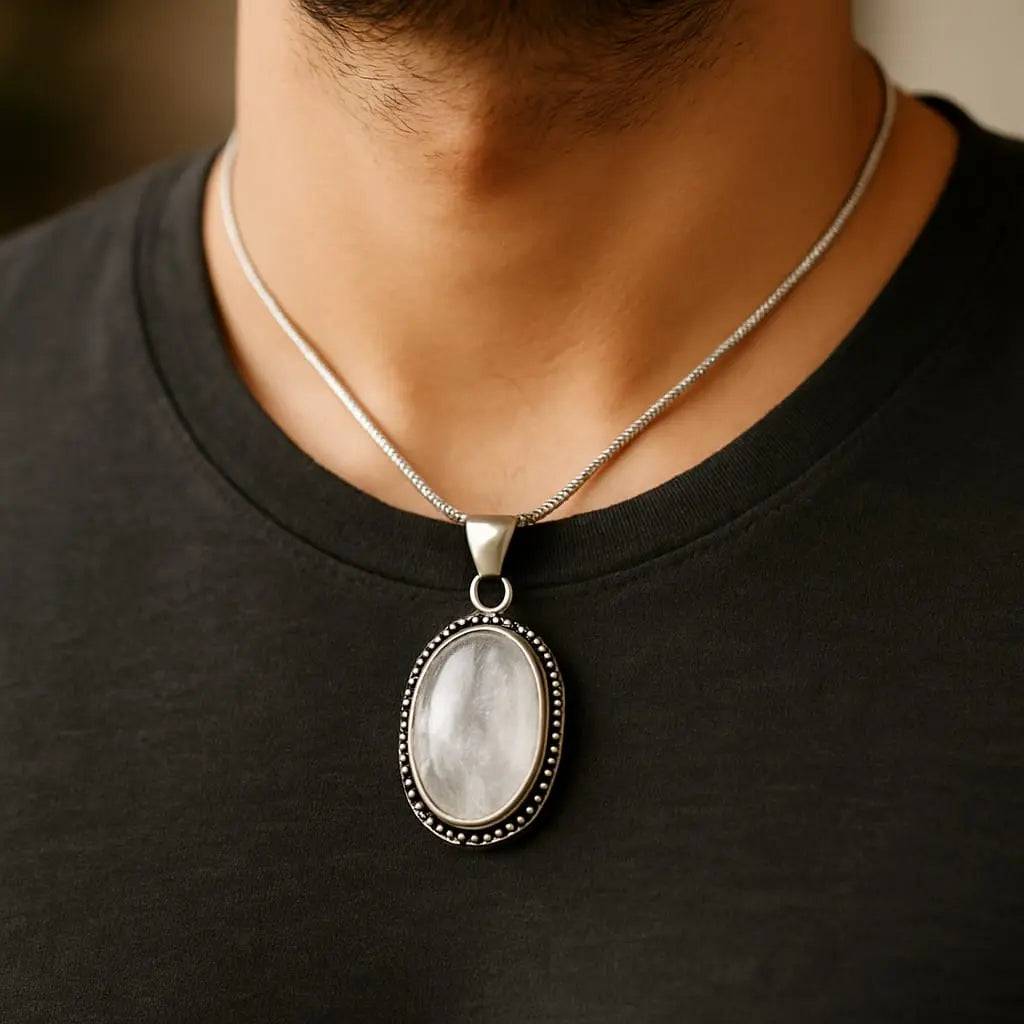 Selenite Protection & Aura Cleansing Pendant