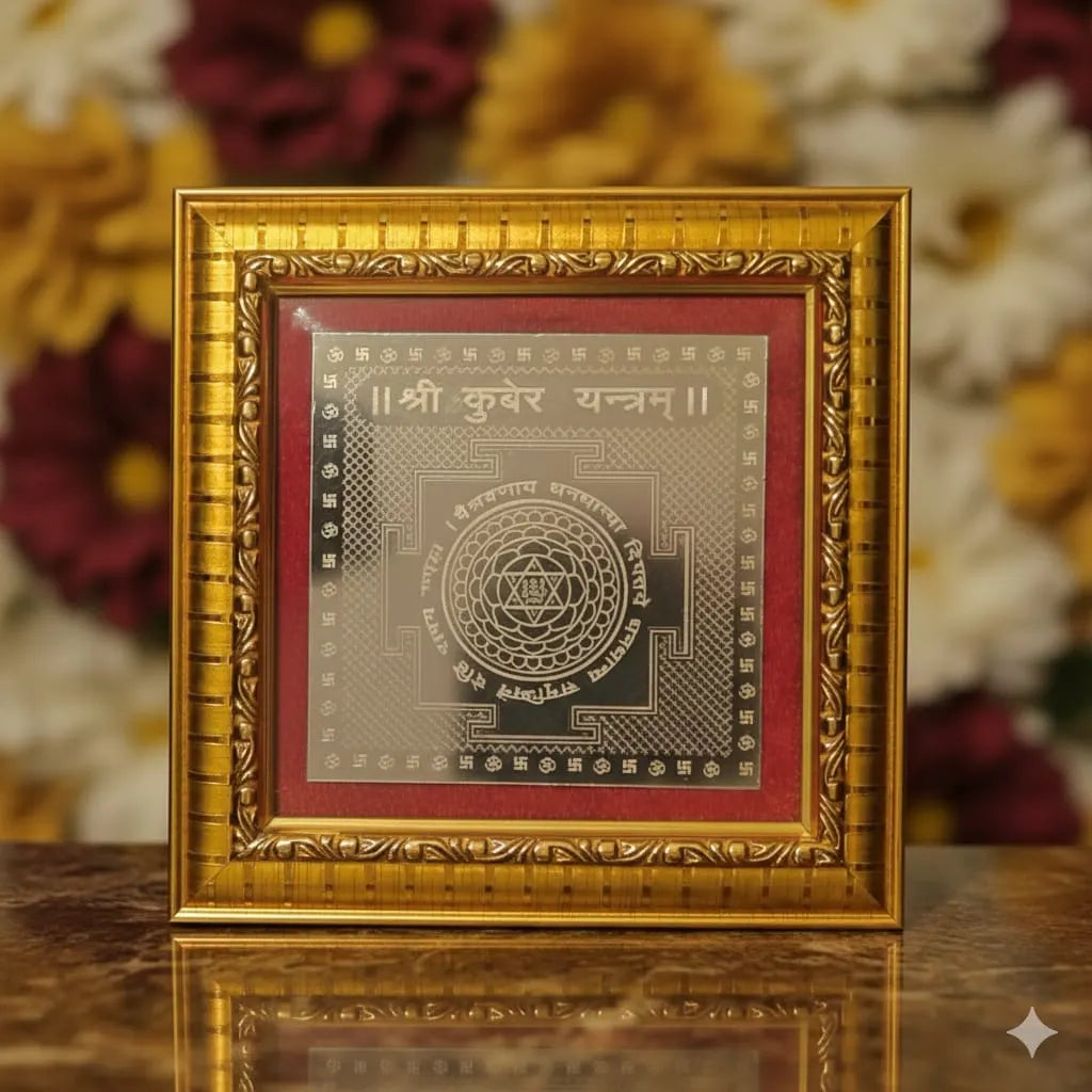 Shri Kuber Yatram Frame on Metal Plate