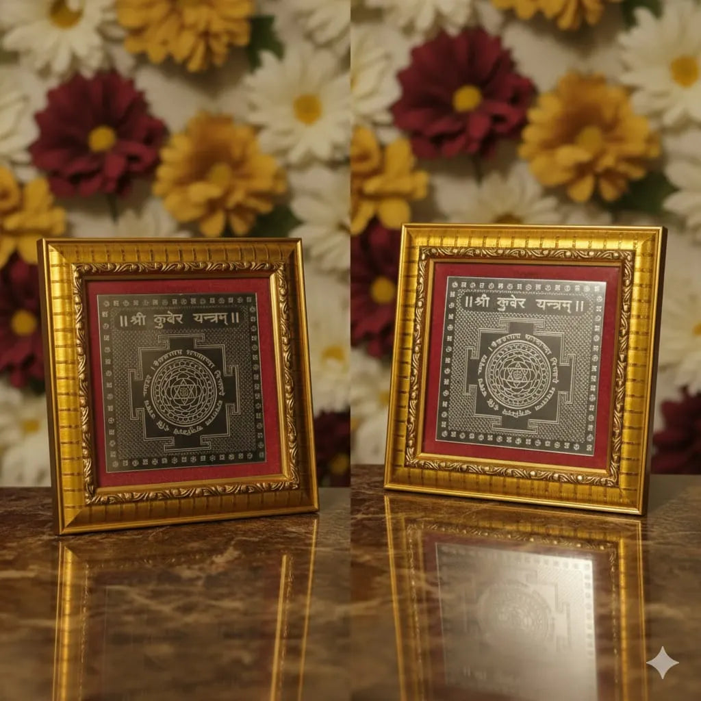 Shri Kuber Yatram Frame on Metal Plate