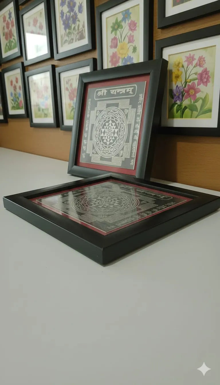 Shri Yantram Frame on Metal Plate