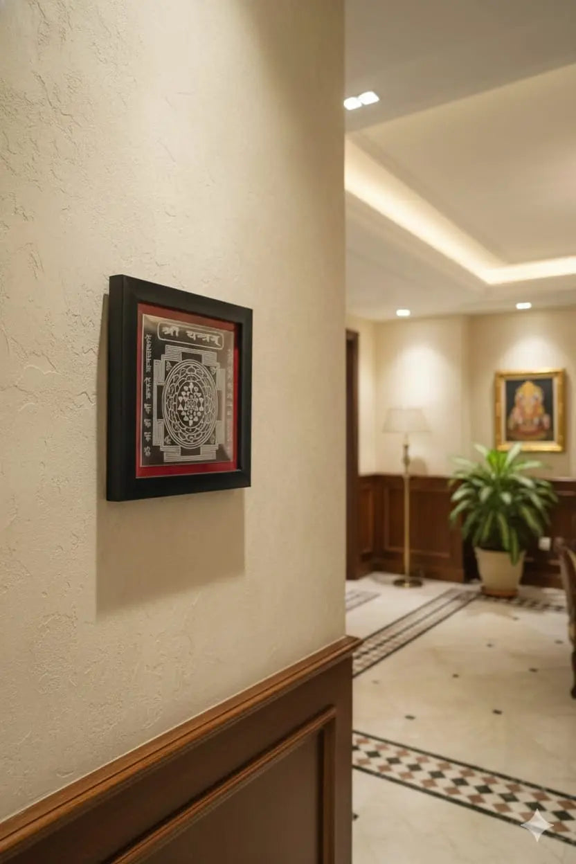 Shri Yantram Frame on Metal Plate