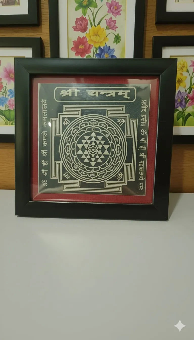 Shri Yantram Frame on Metal Plate