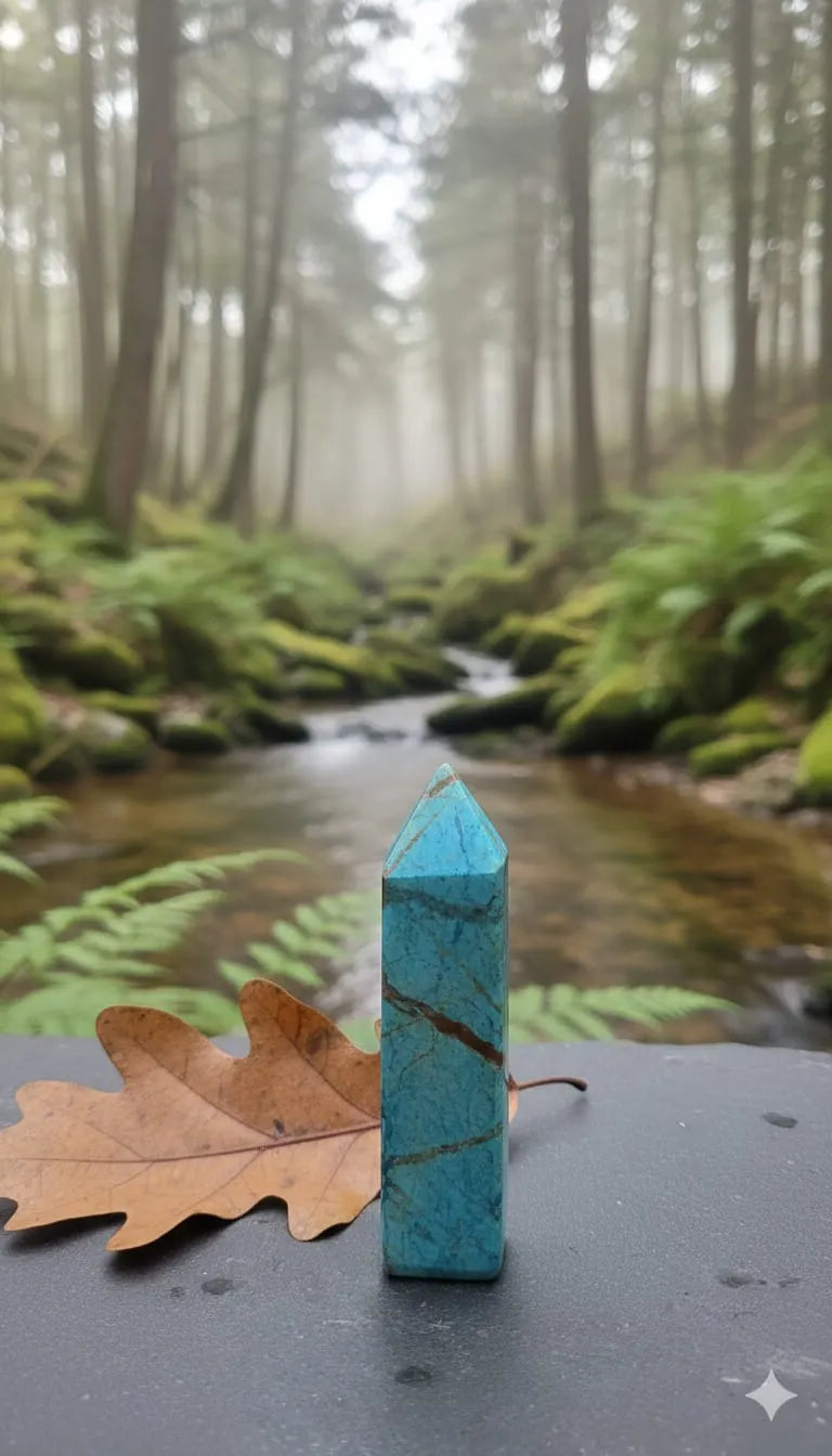 Turquoise (Firoza) Reiki Healing Pencil