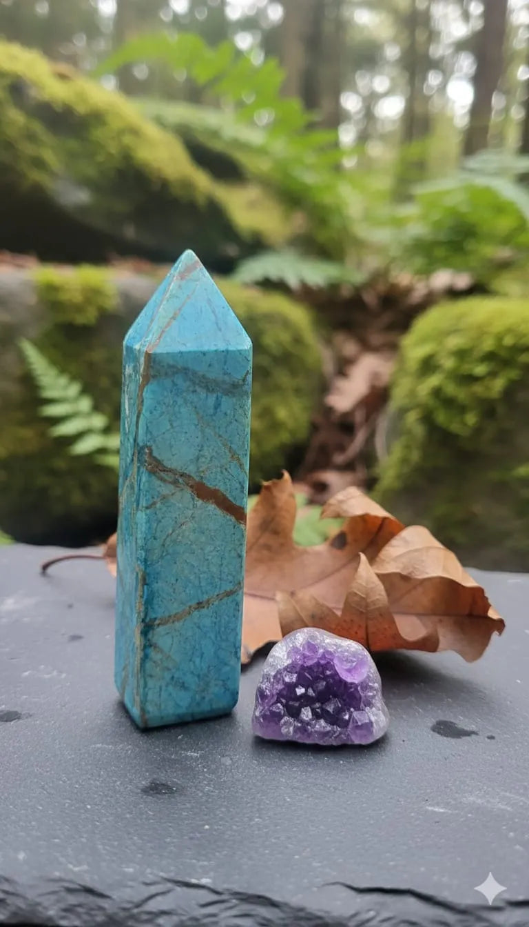 Turquoise (Firoza) Reiki Healing Pencil