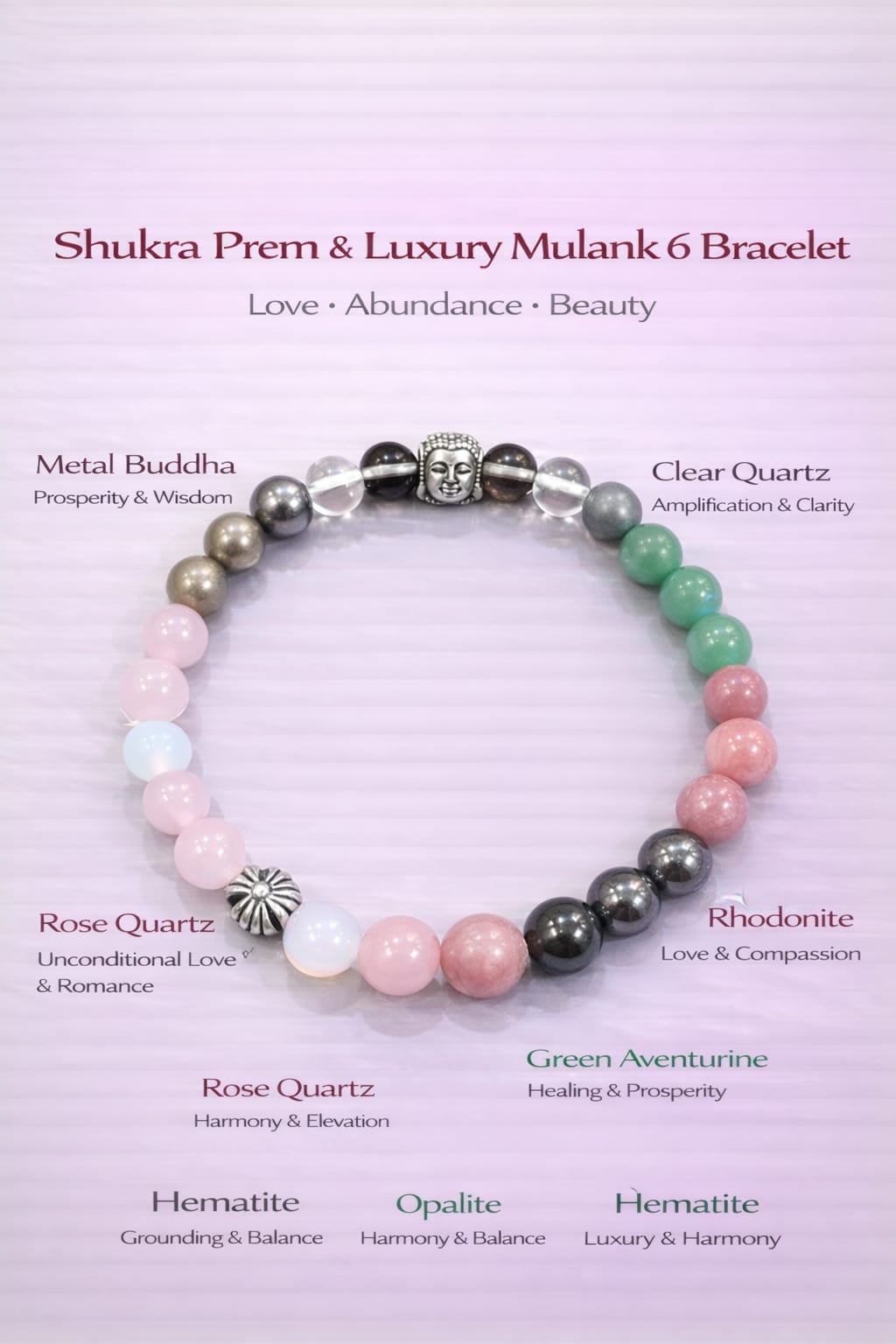 Shukra Prem & Luxury Mulank 6 Bracelet